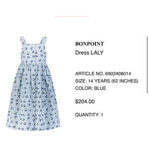Bonpoint girls dress
